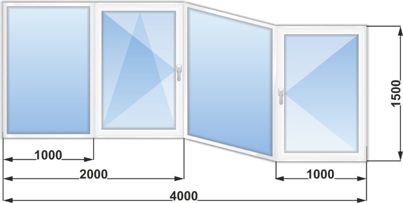 Остекление балкона вида каблук Остекление балкона вида каблук, Балашиха