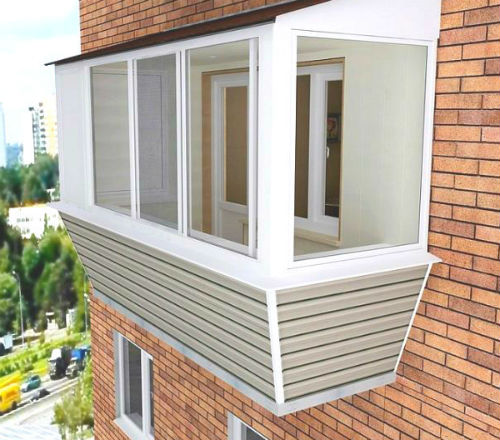 Остекление балкона с выносом Остекление балкона с выносом, Балашиха