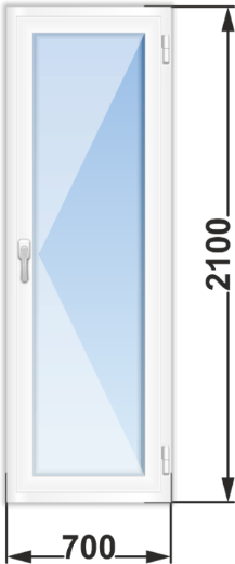 Дверь балконная, профиль Knipping 58 Дверь балконная, профиль KBE Knipping 58, Балашиха