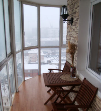 Остекление панорамного эркерного балкона в квартире Остекление панорамного эркерного балкона в квартире, Москва