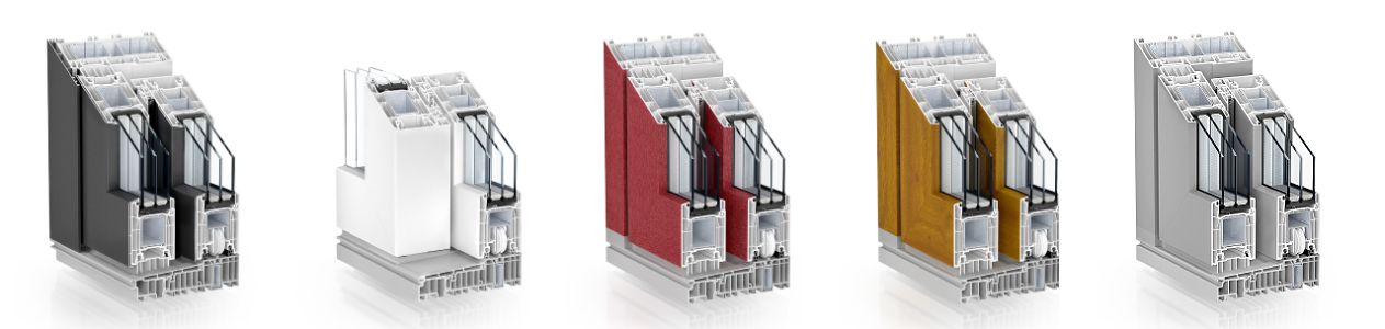 Цвета профиля дверей PremiDoor 76 Цвета профиля дверей PremiDoor 76