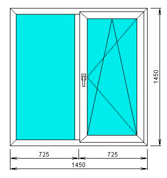 Двухстворчатое окно, Балашиха Двухстворчатое окно