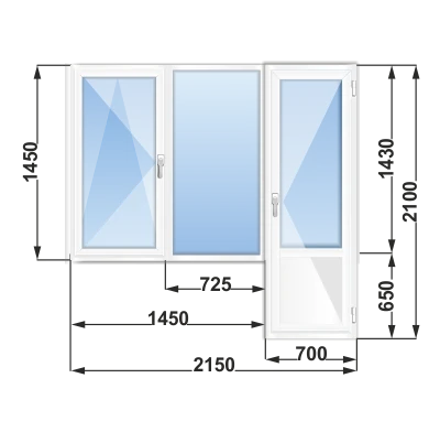 Пластиковый балконный блок цена